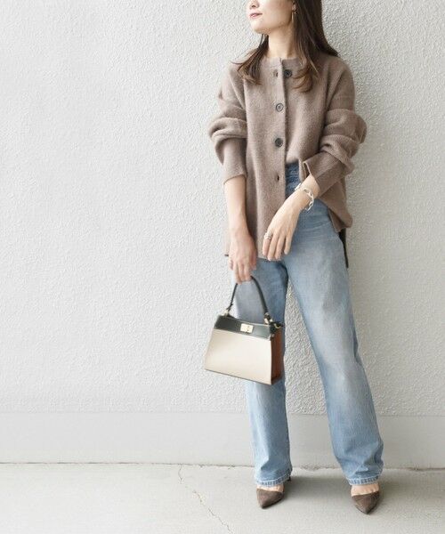 SHIPS / シップス カーディガン・ボレロ | 〈手洗い可能〉へアリーラメクルーネックカーディガン◇ | 詳細12