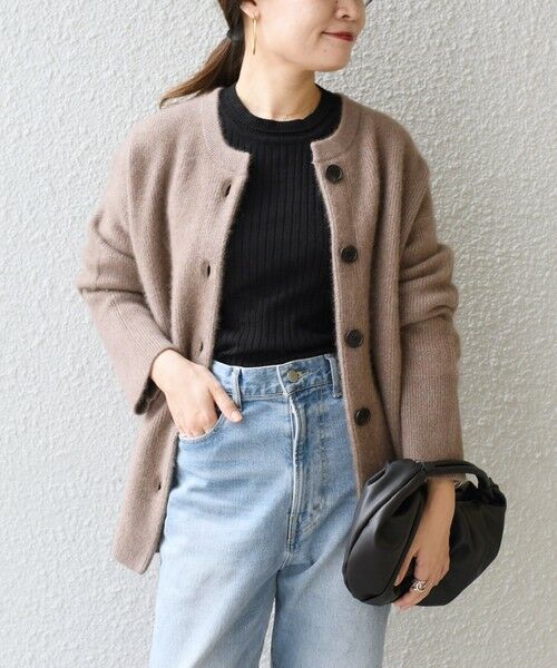 SHIPS / シップス カーディガン・ボレロ | 〈手洗い可能〉へアリーラメクルーネックカーディガン◇ | 詳細16
