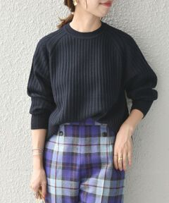 SHIPS / シップス ニット・セーター | SHIPS any: ワイドリブ ウール ラグランスリーブ プルオーバー