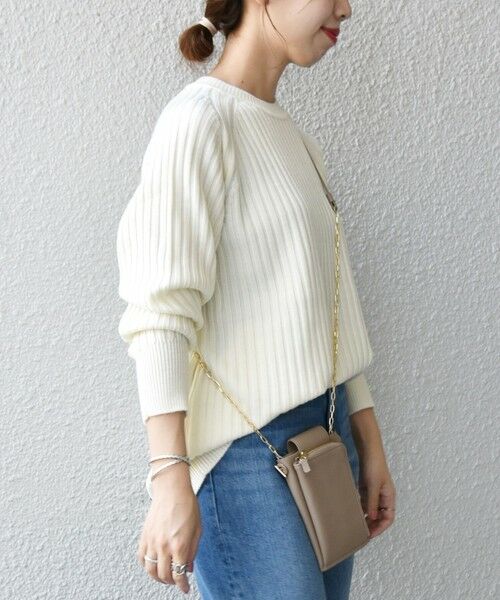 SHIPS / シップス ニット・セーター | SHIPS any: ワイドリブ ウール ラグランスリーブ プルオーバー | 詳細4