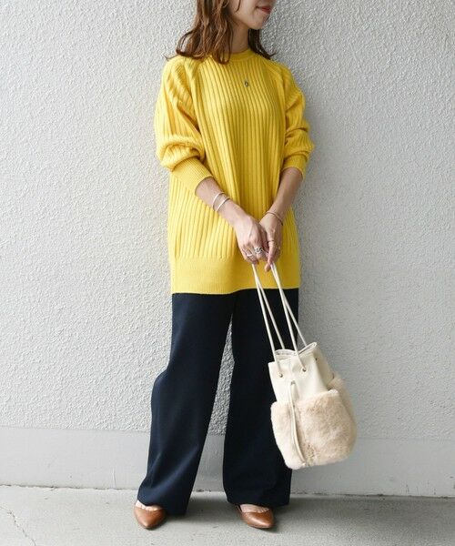 SHIPS / シップス ニット・セーター | SHIPS any: ワイドリブ ウール ラグランスリーブ プルオーバー | 詳細13