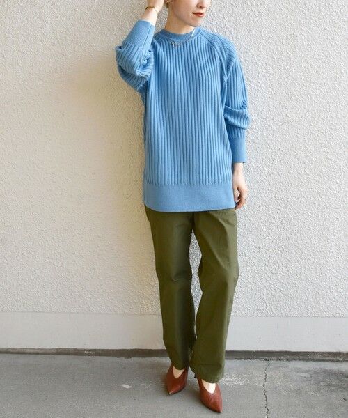 SHIPS / シップス ニット・セーター | SHIPS any: ワイドリブ ウール ラグランスリーブ プルオーバー | 詳細23