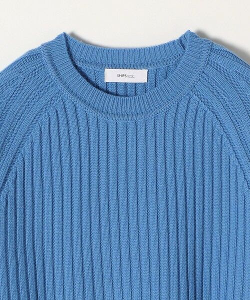 SHIPS / シップス ニット・セーター | SHIPS any: ワイドリブ ウール ラグランスリーブ プルオーバー | 詳細17