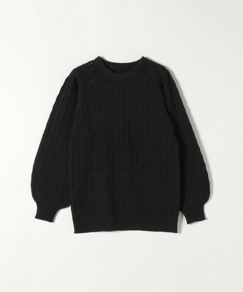 SHIPS / シップス ニット・セーター | SHIPS any: レースワーク パフスリーブ プルオーバー | 詳細1