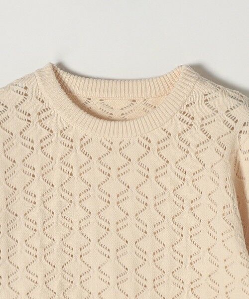 SHIPS / シップス ニット・セーター | SHIPS any: レースワーク パフスリーブ プルオーバー | 詳細9