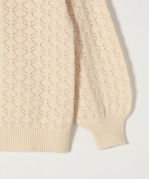 SHIPS / シップス ニット・セーター | SHIPS any: レースワーク パフスリーブ プルオーバー | 詳細10
