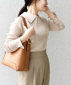 SHIPS / シップス ニット・セーター | *〈手洗い可能/UVカット〉襟付きリブニット　ボーダー/ソリッド◇