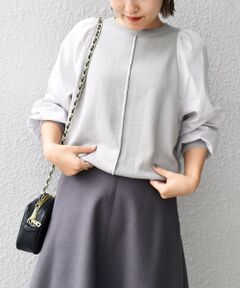 SHIPS / シップス ニット・セーター | 〈手洗い可能〉布帛コンビニットプルオーバー◇