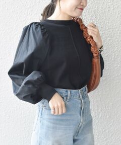 SHIPS / シップス ニット・セーター | 〈手洗い可能〉布帛コンビニットプルオーバー◇