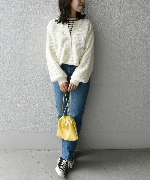 SHIPS / シップス その他トップス | SHIPS any: レース ニット ライク スリット プルオーバー | 詳細8