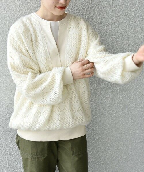 SHIPS / シップス その他トップス | SHIPS any: レース ニット ライク スリット プルオーバー | 詳細11