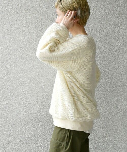 SHIPS / シップス その他トップス | SHIPS any: レース ニット ライク スリット プルオーバー | 詳細12