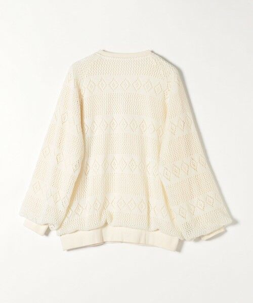 SHIPS / シップス その他トップス | SHIPS any: レース ニット ライク スリット プルオーバー | 詳細2