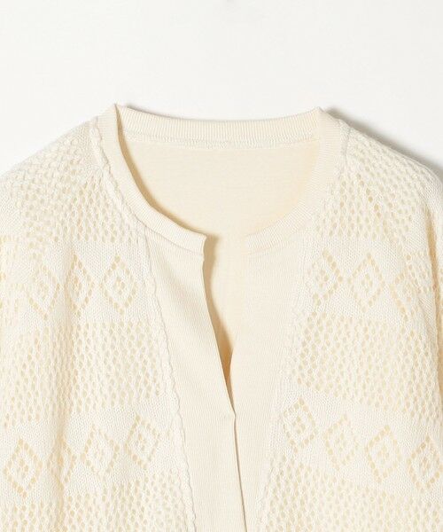 SHIPS / シップス その他トップス | SHIPS any: レース ニット ライク スリット プルオーバー | 詳細3