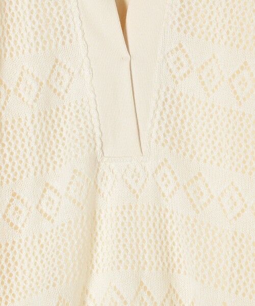 SHIPS / シップス その他トップス | SHIPS any: レース ニット ライク スリット プルオーバー | 詳細4