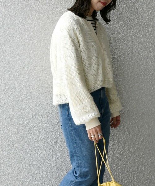 SHIPS / シップス その他トップス | SHIPS any: レース ニット ライク スリット プルオーバー | 詳細7