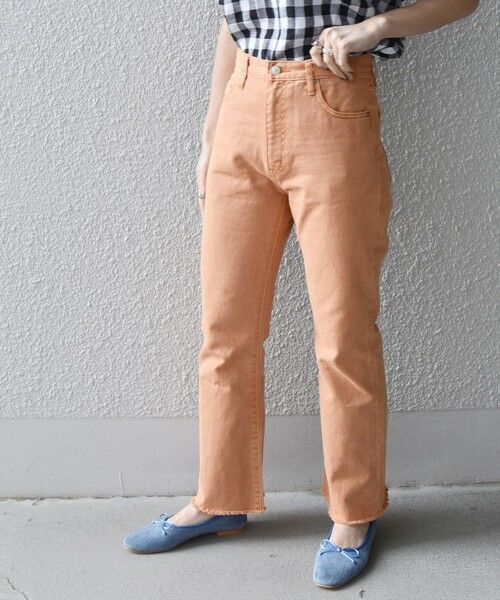 SHIPS / シップス デニムパンツ | SHIPS any:〈ウォッシャブル〉オーガニック ツイル フレア パンツ | 詳細18