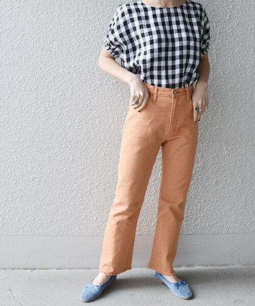 SHIPS / シップス デニムパンツ | SHIPS any:〈ウォッシャブル〉オーガニック ツイル フレア パンツ | 詳細19