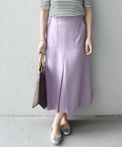 SHIPS / シップス ロング・マキシ丈スカート | SHIPS any:〈ウォッシャブル〉フロント ボックスプリーツ タック ミディ スカート