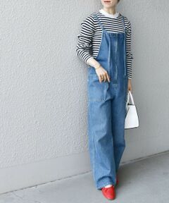 SHIPS any:〈ウォッシャブル〉デニムサロペット［SHIPS any DENIM］