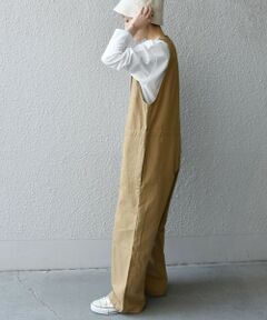 SHIPS / シップス サロペット・オールインワン | 【SHIPS any一部別注カラー】PAYDAY:〈ウォッシャブル〉ノーカラー オールインワン