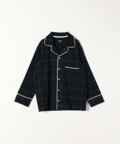 SHIPS any & cozy: オープンカラー パジャマ フランネルシャツ<WOMEN>