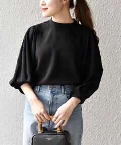 SHIPS / シップス シャツ・ブラウス | *〈洗濯機可能〉スタンドカラーレーススリーブブラウス◇