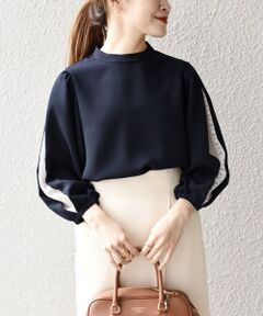 SHIPS / シップス シャツ・ブラウス | *〈洗濯機可能〉スタンドカラーレーススリーブブラウス◇