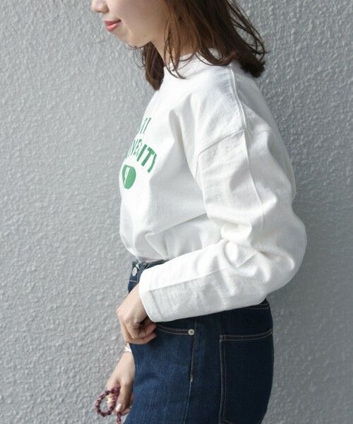 SHIPS for women / シップスウィメン Tシャツ | 【SHIPS any別注】THE KNiTS: ロゴ ビッグ TEE | 詳細4