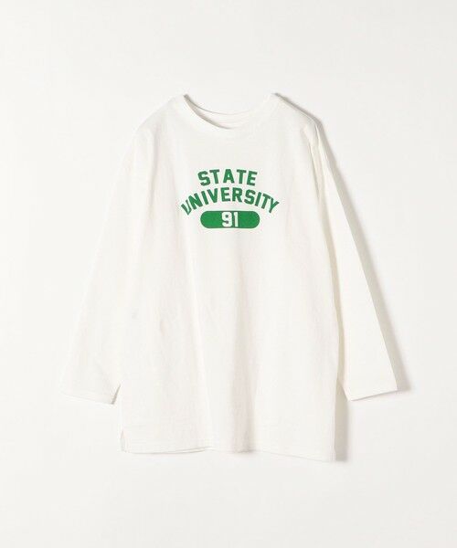 SHIPS for women / シップスウィメン Tシャツ | 【SHIPS any別注】THE KNiTS: ロゴ ビッグ TEE | 詳細1