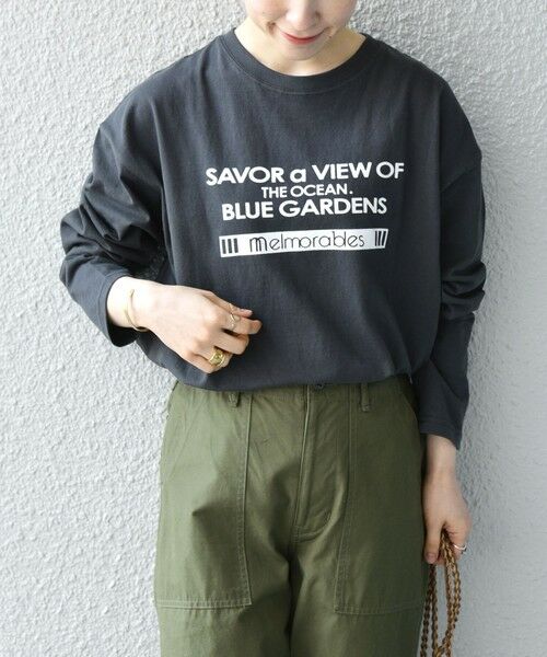SHIPS for women / シップスウィメン Tシャツ | 【SHIPS any別注】THE KNiTS: ロゴ ビッグ TEE | 詳細13