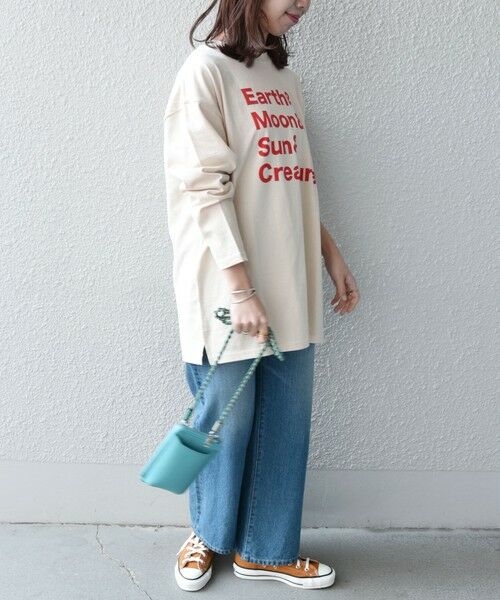 SHIPS for women / シップスウィメン Tシャツ | 【SHIPS any別注】THE KNiTS: ロゴ ビッグ TEE | 詳細25