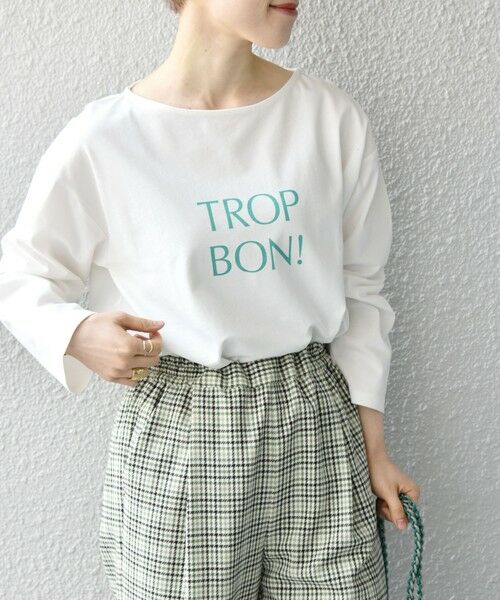 SHIPS for women / シップスウィメン カットソー | SHIPS any: Calisson ロゴ ロングスリーブ TEE | 詳細15