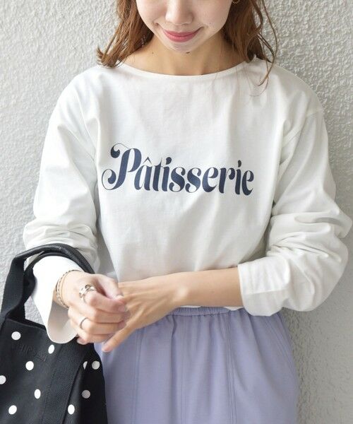 SHIPS for women / シップスウィメン カットソー | SHIPS any: Calisson ロゴ ロングスリーブ TEE | 詳細27