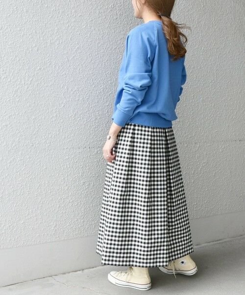 SHIPS for women / シップスウィメン ロング・マキシ丈スカート | SHIPS any:〈ウォッシャブル〉ランダムタック ギンガムチェック フレア ミディ スカート | 詳細17