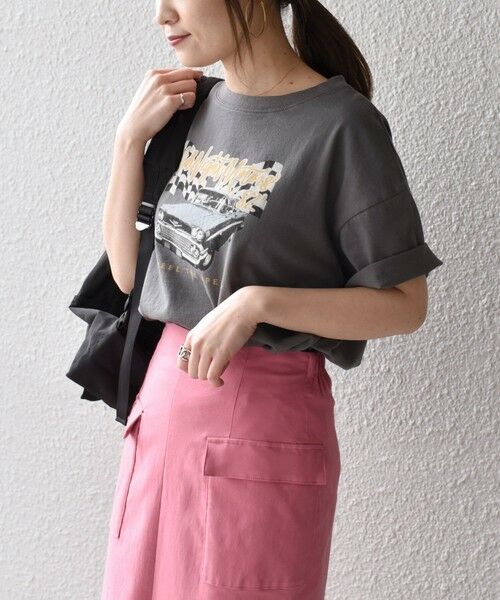 SHIPS for women / シップスウィメン Tシャツ | *ロックプリントTEE◇ | 詳細12