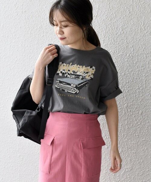 SHIPS for women / シップスウィメン Tシャツ | *ロックプリントTEE◇ | 詳細15