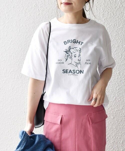 SHIPS for women / シップスウィメン カットソー | *オーガニックコットンレトロプリントTEE◇ | 詳細8