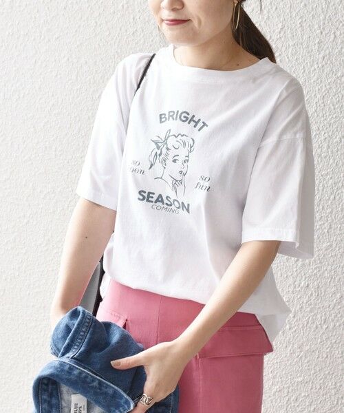 SHIPS for women / シップスウィメン カットソー | *オーガニックコットンレトロプリントTEE◇ | 詳細11