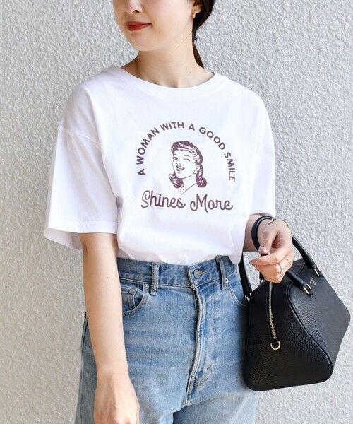 SHIPS for women / シップスウィメン カットソー | 《一部予約》*オーガニックコットンレトロプリントTEE◆ | 詳細18