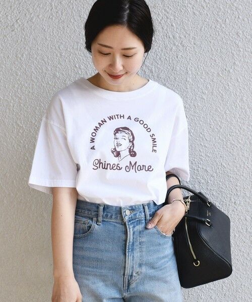 SHIPS for women / シップスウィメン カットソー | *オーガニックコットンレトロプリントTEE◇ | 詳細19