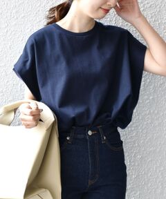 SHIPS / シップス カットソー | *〈手洗い可能〉布帛ドッキングカットソー◇