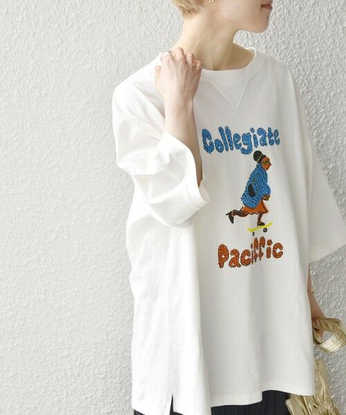 SHIPS for women / シップスウィメン Tシャツ | Collegiate Pacific: V ガゼット Tシャツ | 詳細6