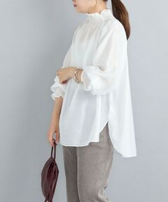 SHIPS / シップス シャツ・ブラウス | 〈洗濯機可能〉シアーシャーリングブラウス◇