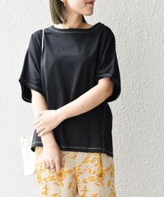SHIPS / シップス カットソー | *〈UVカット/汗染み防止〉USAコットンドルマンスリーブステッチTEE◇
