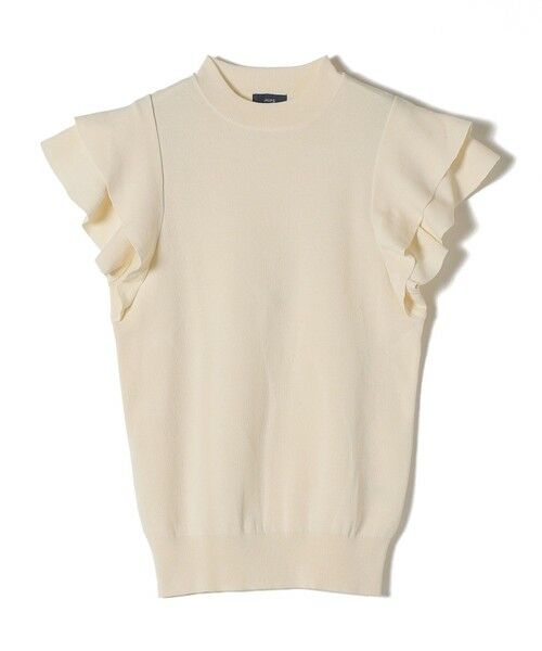 SHIPS / シップス ニット・セーター | *〈UVカット/接触冷感/手洗い可能〉フリルショートスリーブニットプルオーバー◇ | 詳細1