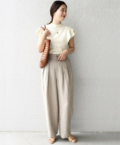 SHIPS / シップス ニット・セーター | *〈UVカット/接触冷感/手洗い可能〉フリルショートスリーブニットプルオーバー◇ | 詳細8