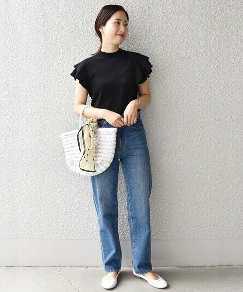 SHIPS / シップス ニット・セーター | *〈UVカット/接触冷感/手洗い可能〉フリルショートスリーブニットプルオーバー◇ | 詳細16