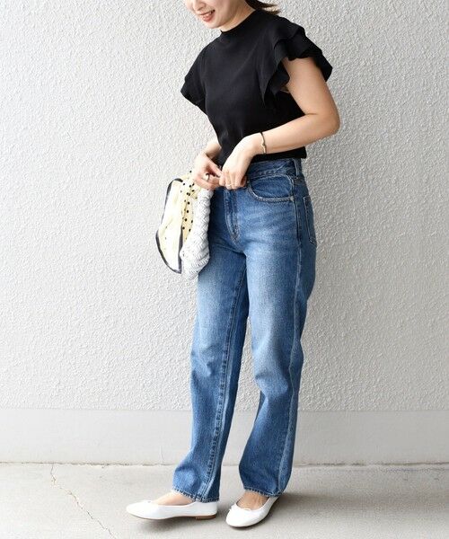 SHIPS / シップス ニット・セーター | *〈UVカット/接触冷感/手洗い可能〉フリルショートスリーブニットプルオーバー◇ | 詳細17