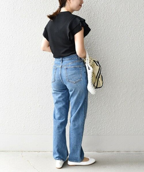 SHIPS / シップス ニット・セーター | *〈UVカット/接触冷感/手洗い可能〉フリルショートスリーブニットプルオーバー◇ | 詳細18